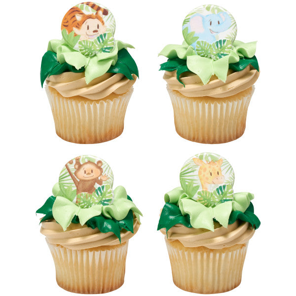 Baby Animals Jungle Cake Cupcake Rings - 72 ct per order