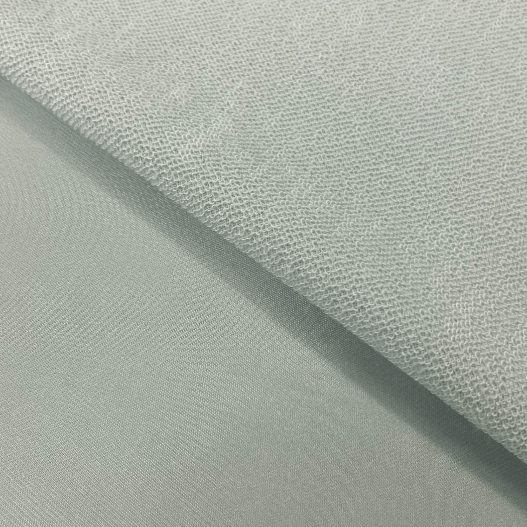 Satin Terry Polyester Fabric - Ice Gray, Ivory, Mauve, Navy, 53" Width (1 Yard)