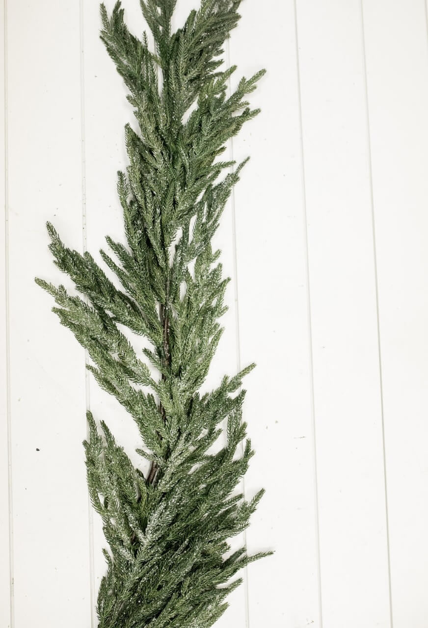 48 Inch Iced Norfolk Pine Christmas Garland