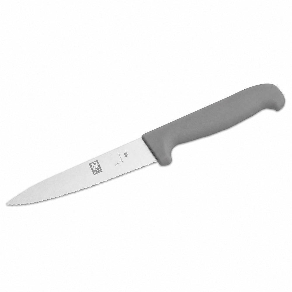 Icel Gray Serrated Paring Knife, 4.75" Blade