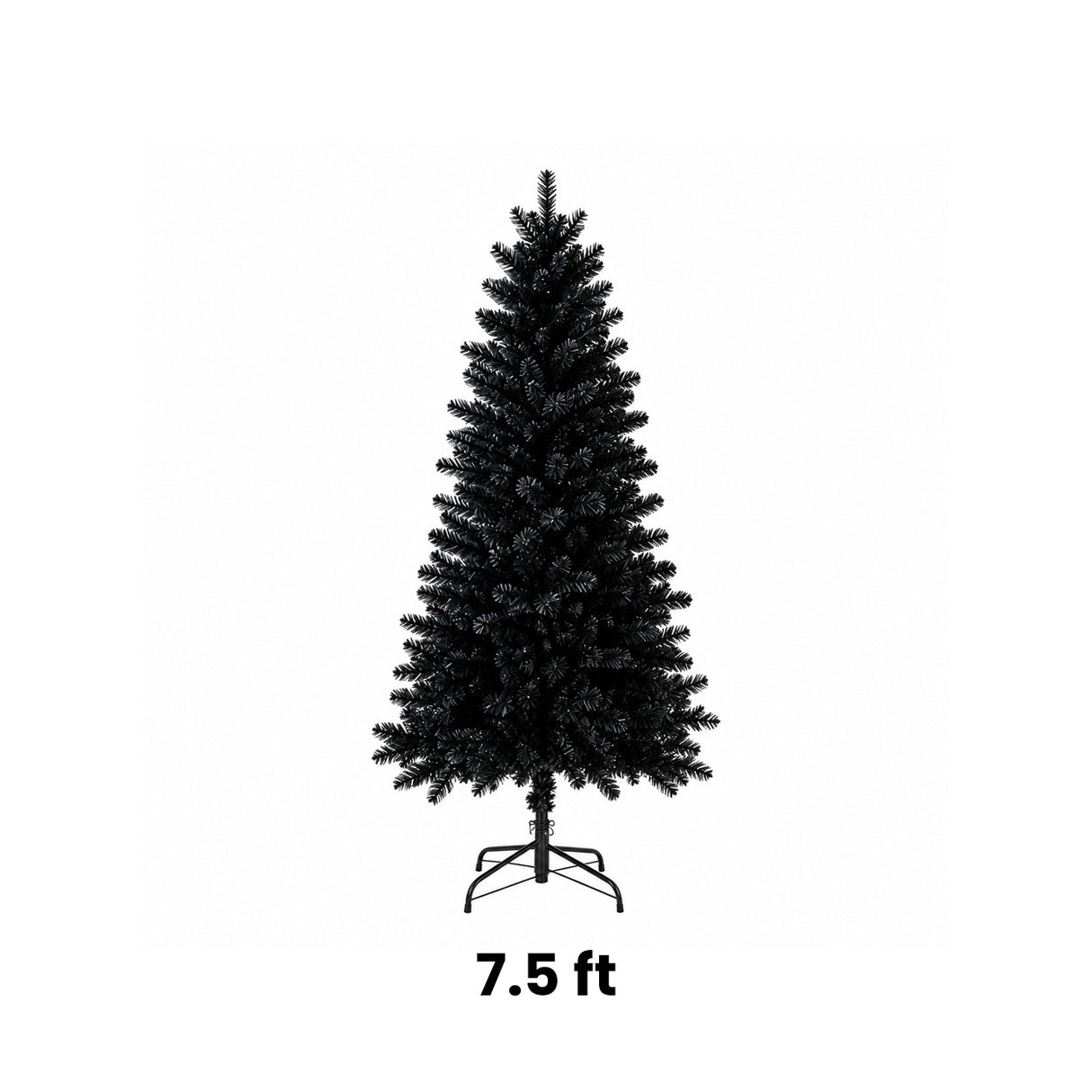 7.5 ft. Black PVC Christmas Tree