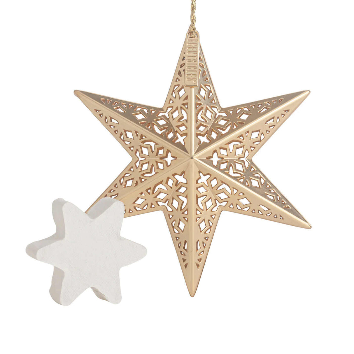 Scentsicles White Winter Fir Gold Star Refillable Ornament