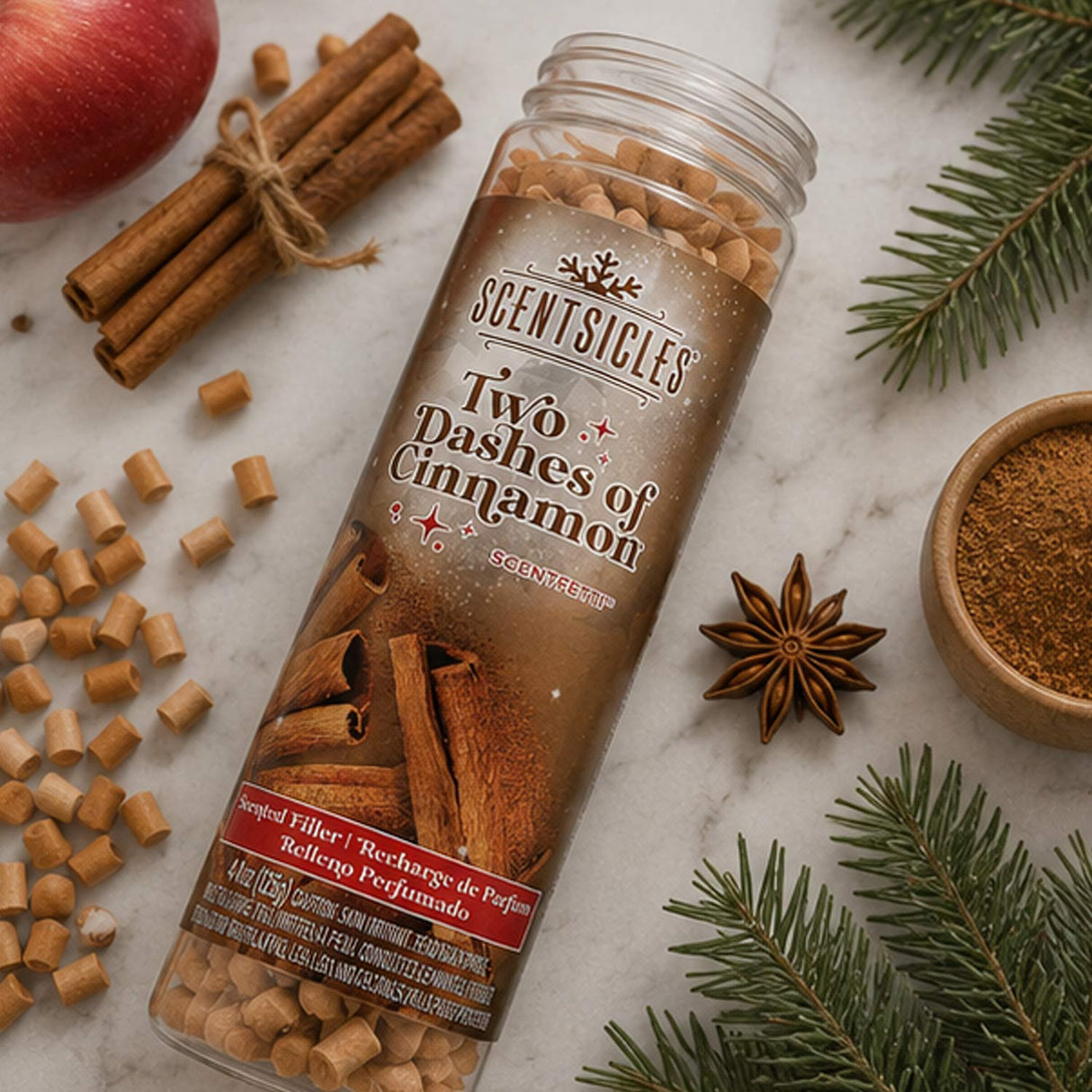 3 Pack Scentsicles Scentfetti, 1 Autumn'n Apples/1 Two Dashes of Cinnamon /1 Vanilla & Spice