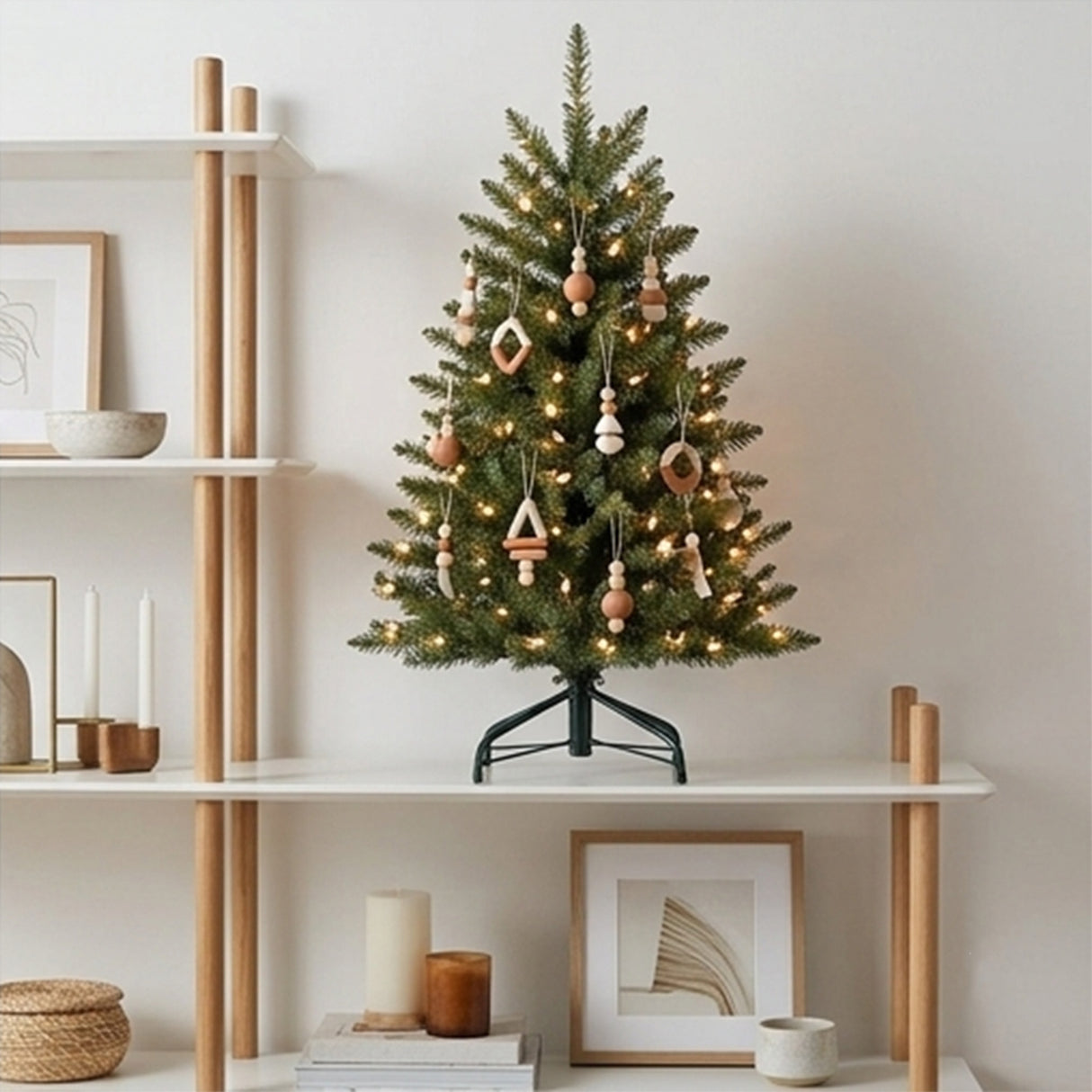 9 ft. Pre-Lit Dunhill Fir Slim Tree with Clear Lights, Plug-In