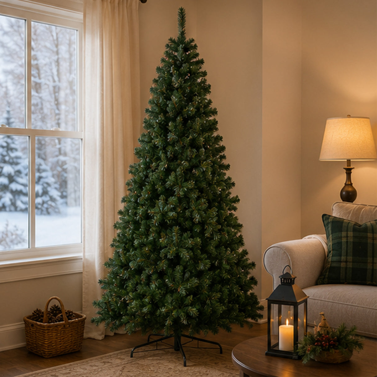 9ft Linden Spruce Full Artificial Christmas Tree