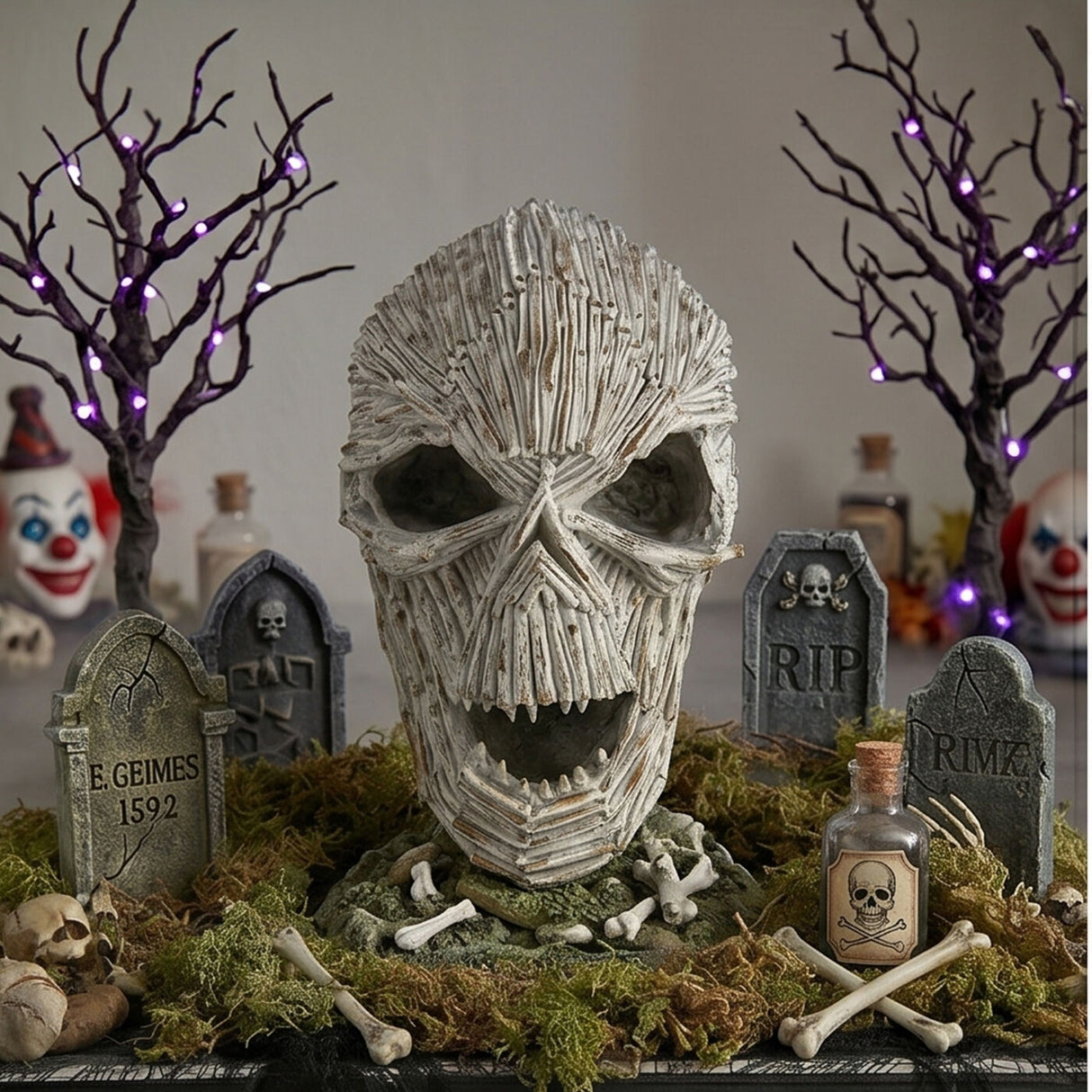 15 in Driftwood Ghost Halloween Tabletop Decoration