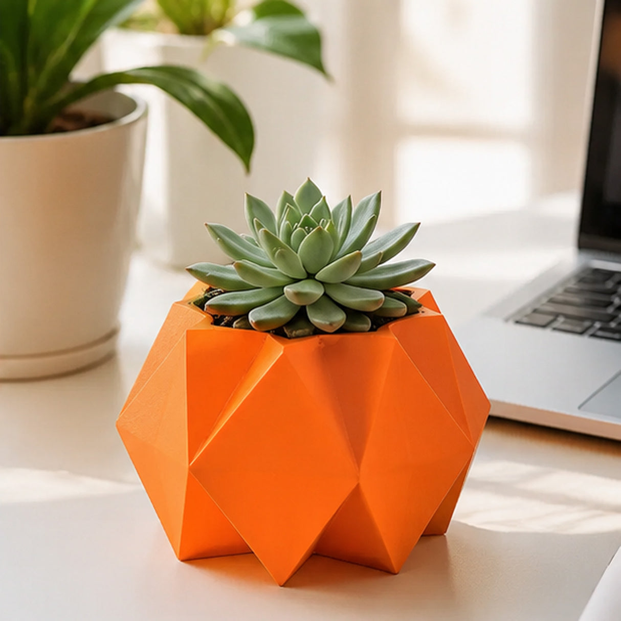 6IN Halloween Origami Pumpkin Tabletop Decoration
