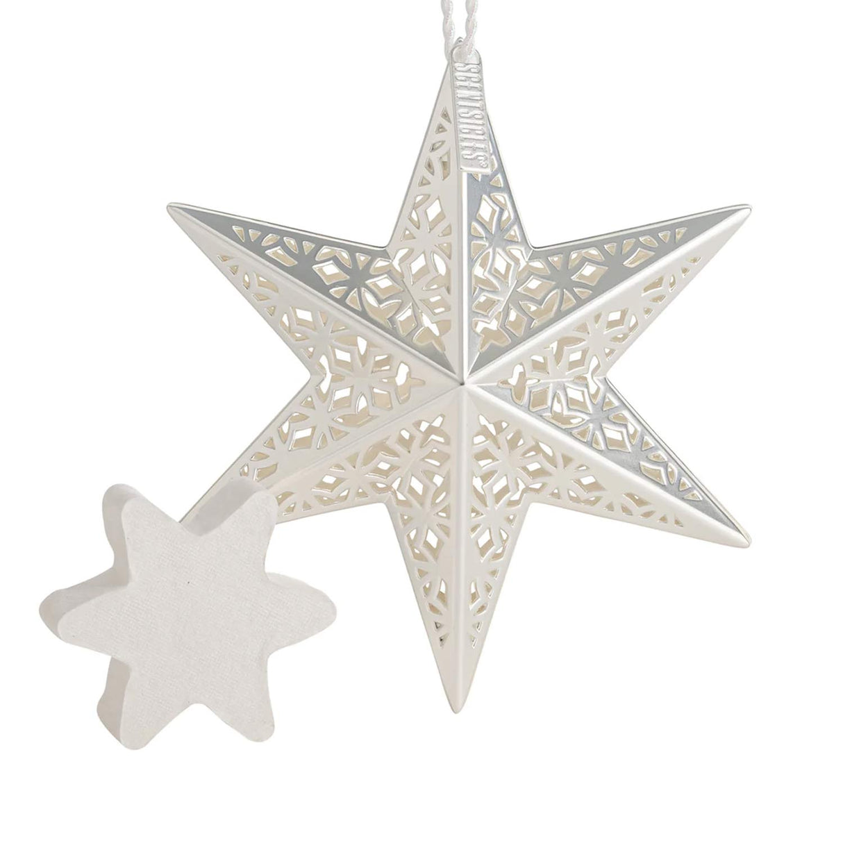 Scentsicles Decorative Ornament, Metal White Star with Refill
