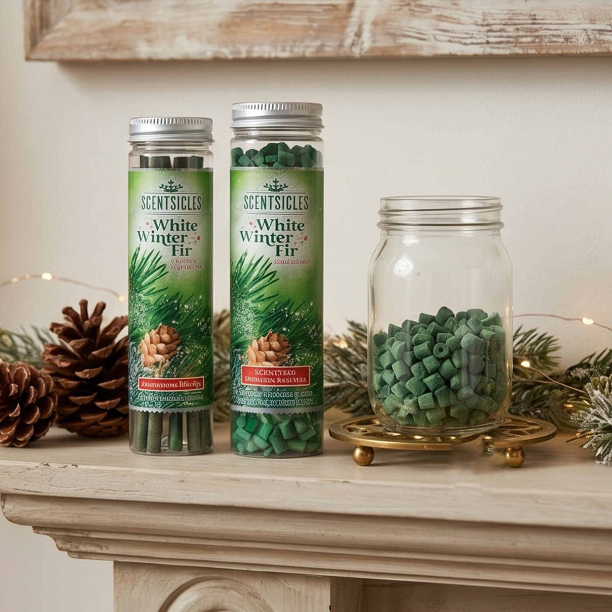 Scentsicles White Winter Fir Stick & Scentfetti Holiday Set