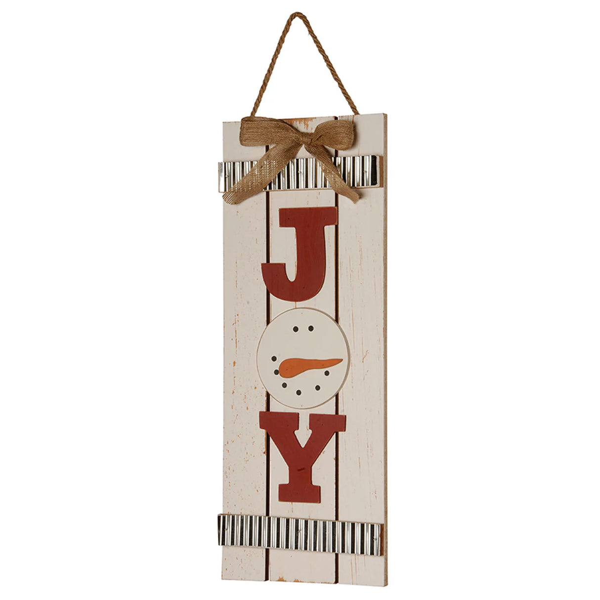 18IN JOY Snowman Wall Art Christmas Sign