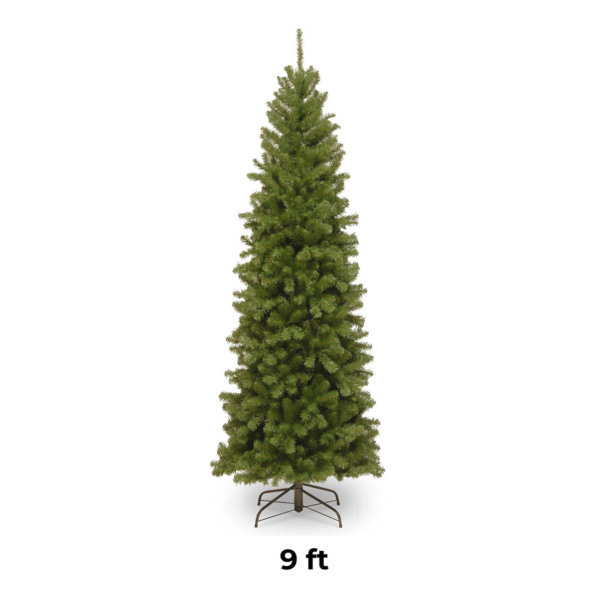 9ft North Valley Spruce Pencil Slim Christmas Tree (Unlit)