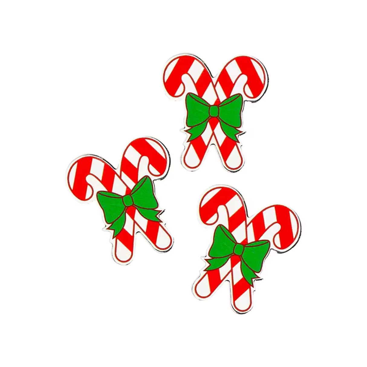 Bulk 72 Pc. Christmas Candy Cane Pins – Holiday Party Favors