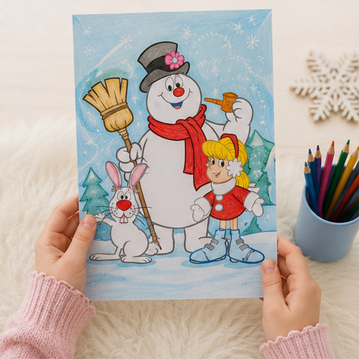 Frosty the Snowman Paper Coloring Books 24 Pack Activity Set