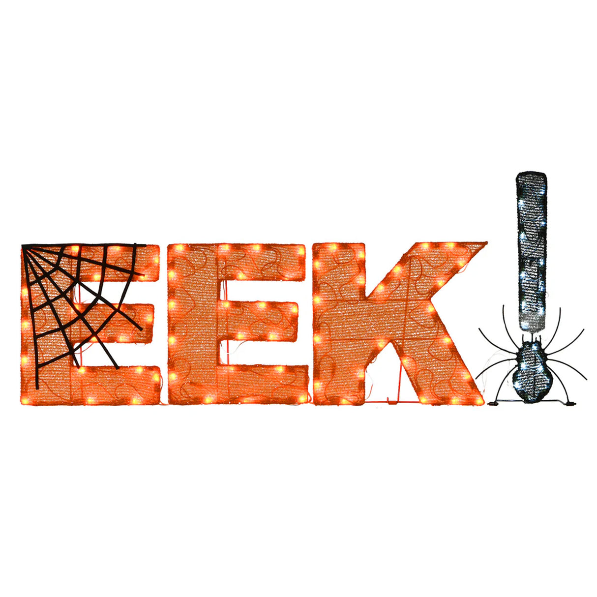50 in. Halloween Pre-Lit “EEK!” Outdoor Sign with LED Lights Plug-In
