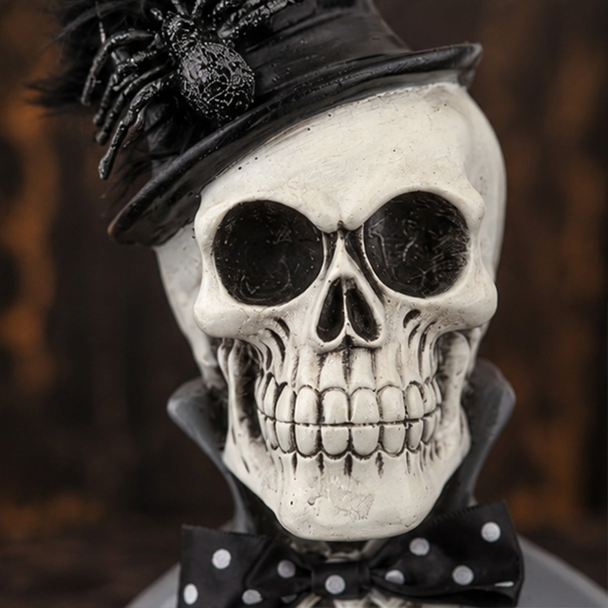 10 in. Halloween Male Skeleton Bust Decoration