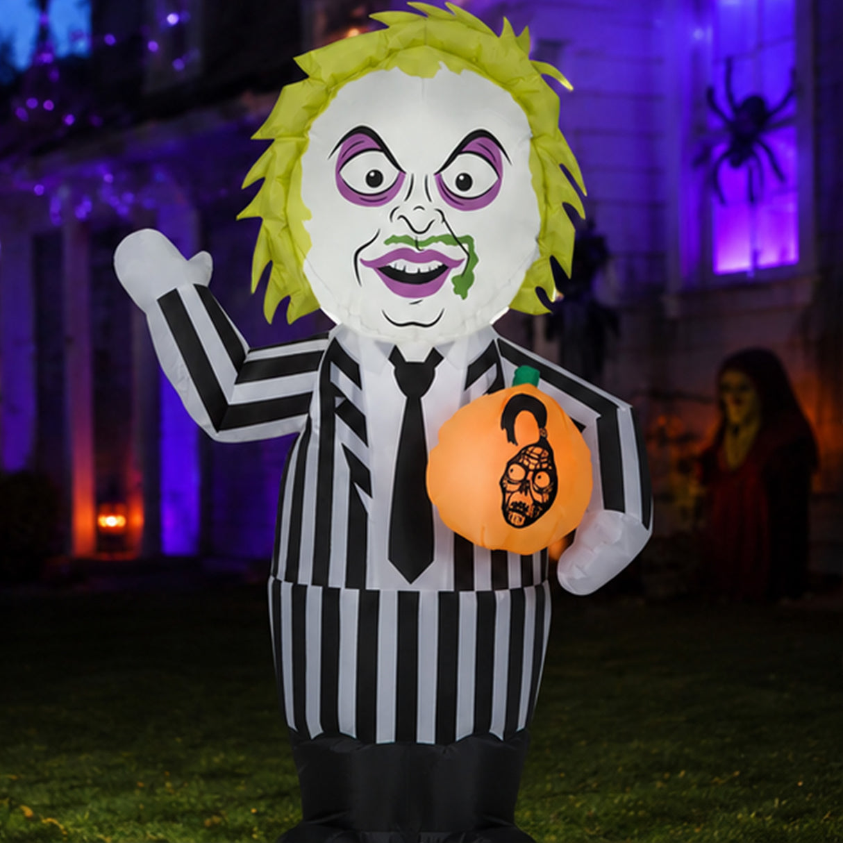 42 in Beetlejuice Halloween Inflatable LED Yard Decoration Plug In