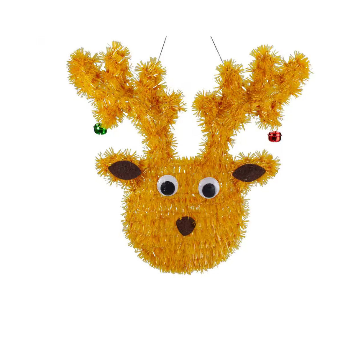 13 Inch Tinsel Reindeer Christmas Window Hanging Decoration