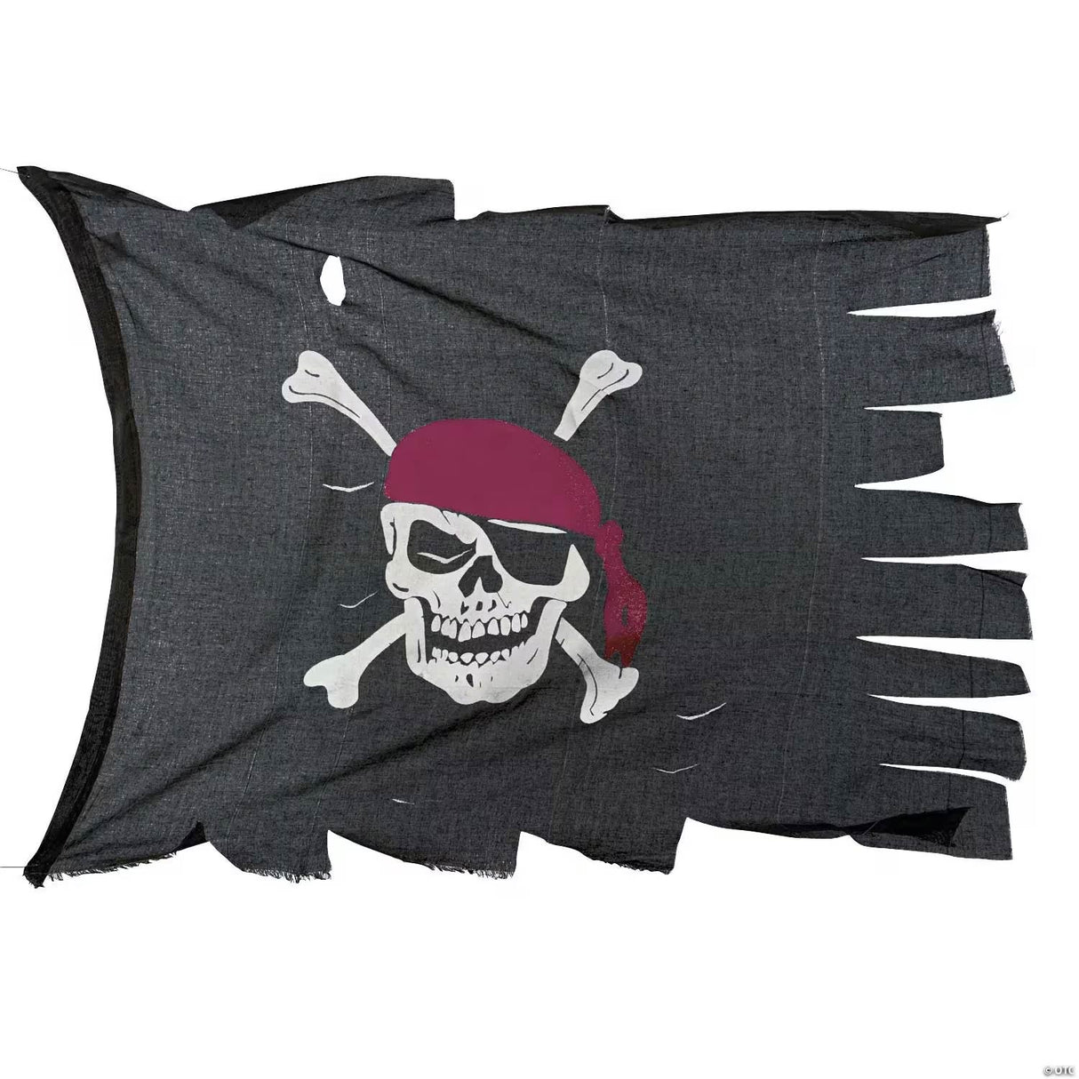 44" x 28" Large Creepy Cloth Pirate Flag Halloween Decoration