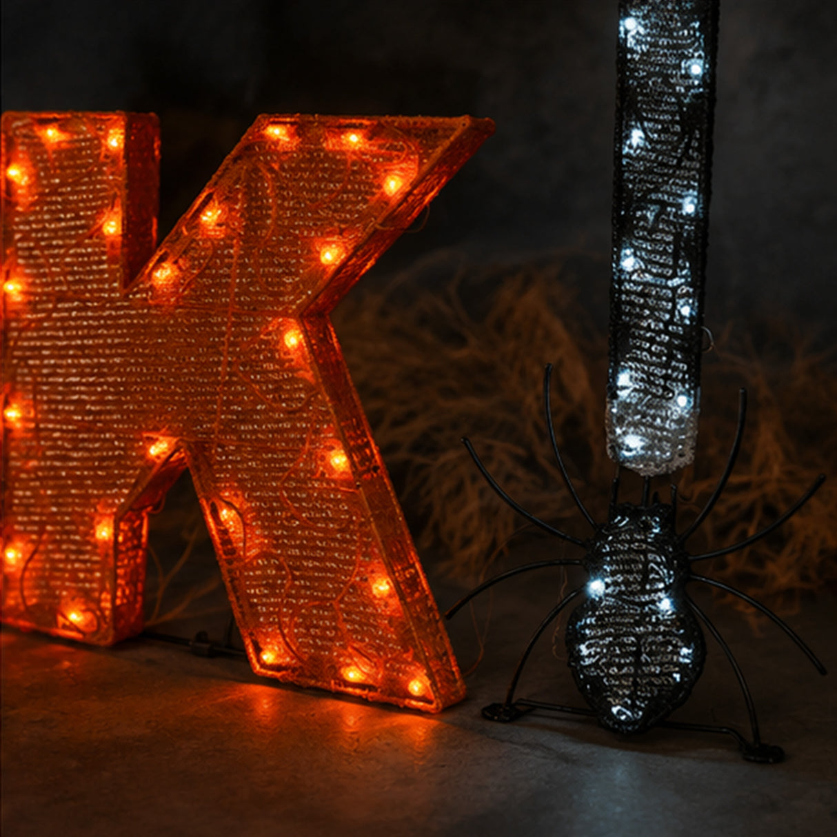 50 in. Halloween Pre-Lit “EEK!” Outdoor Sign with LED Lights Plug-In