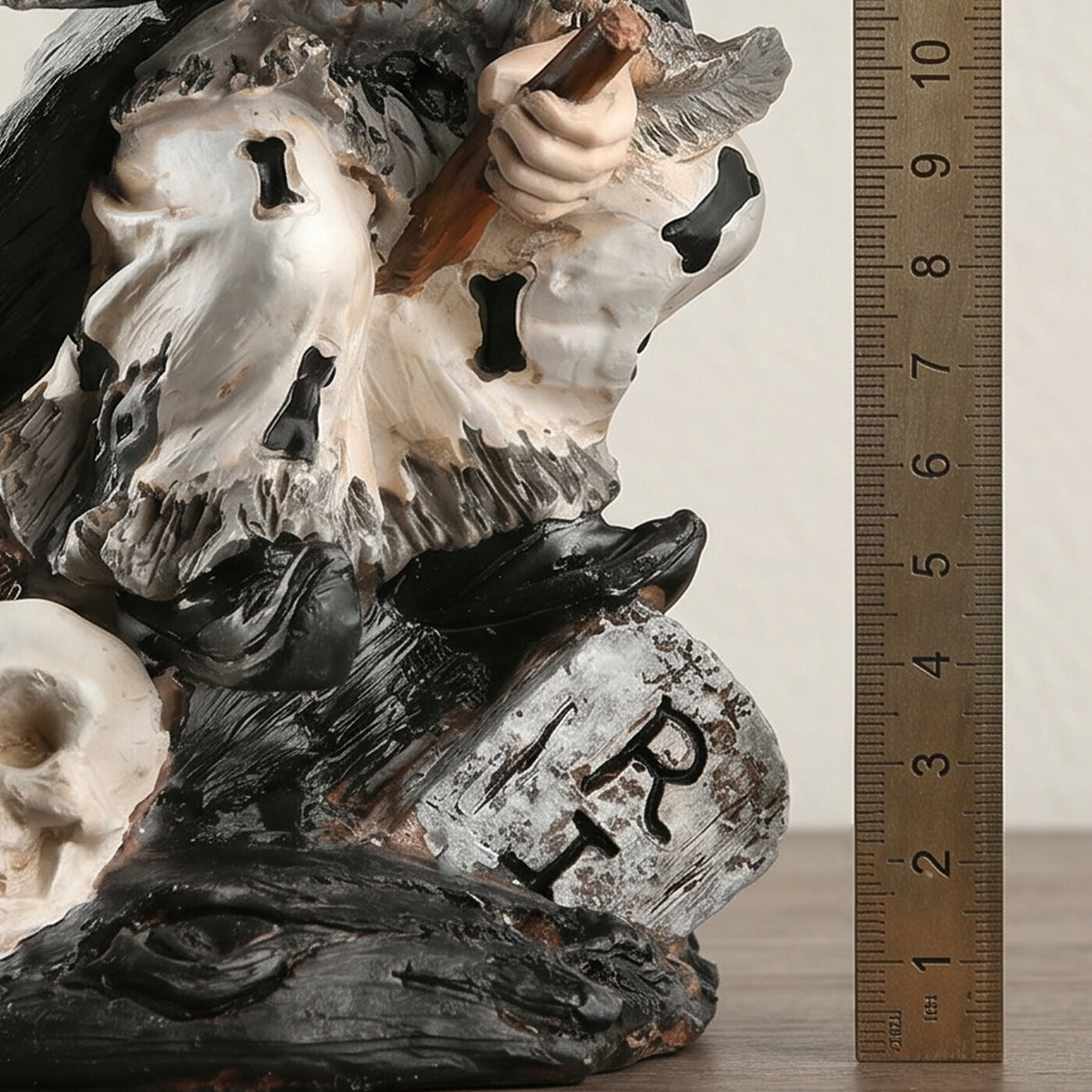 10 in Spooky Witch on Broom Halloween Tabletop Decor