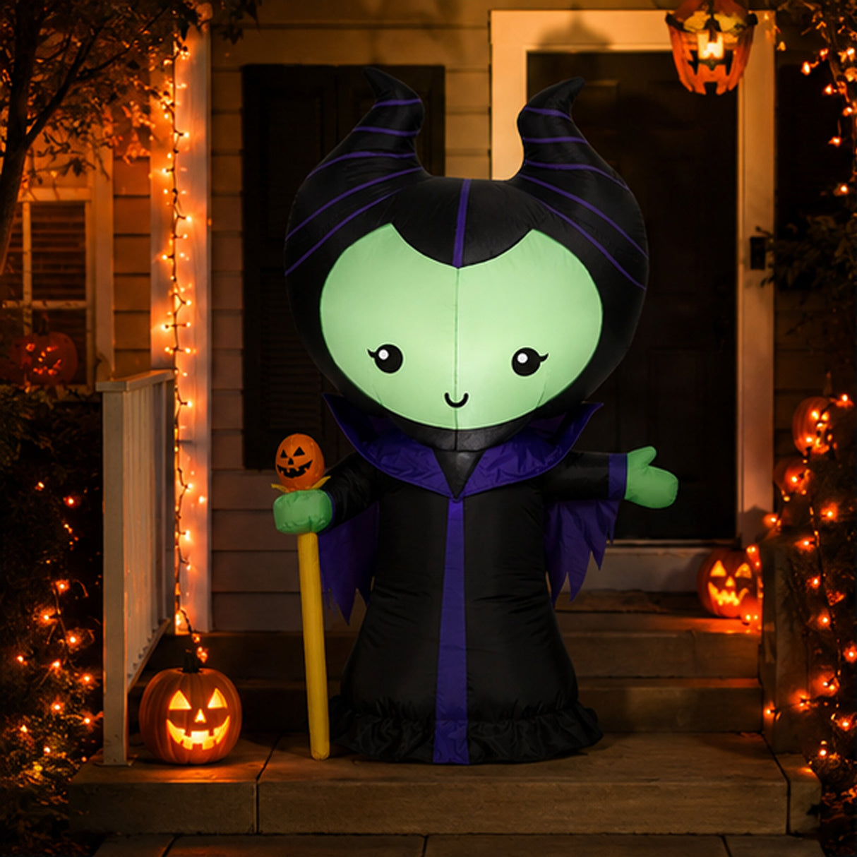 42IN Maleficent Inflatable Halloween Decoration with LED Light