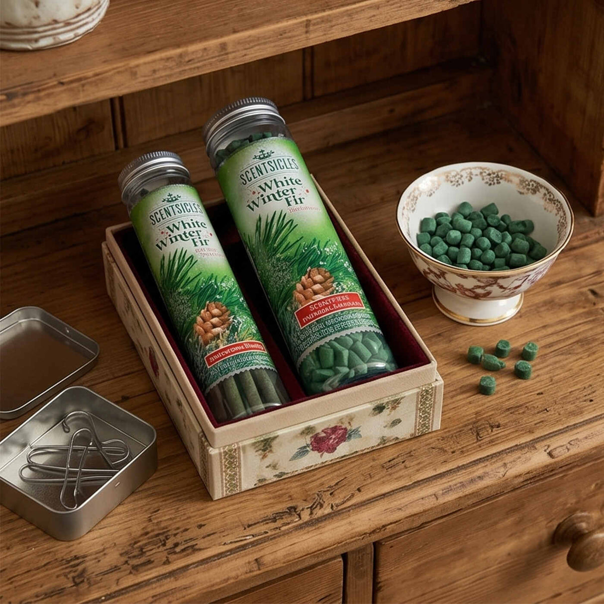 Scentsicles White Winter Fir Stick & Scentfetti Holiday Set