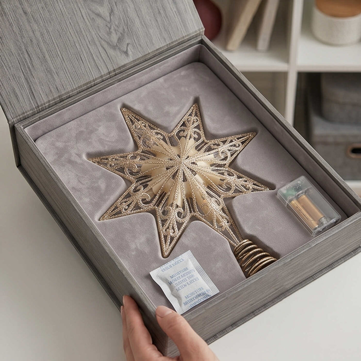 11IN Battery Operated Bethlehem Star Tree Topper