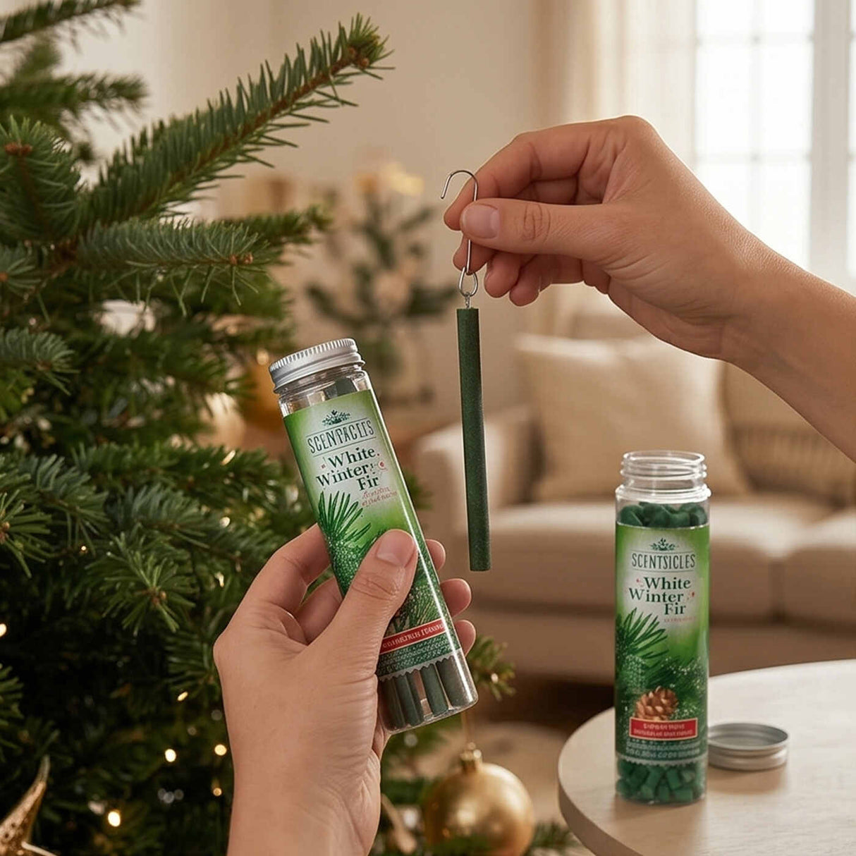 Scentsicles White Winter Fir Stick & Scentfetti Holiday Set