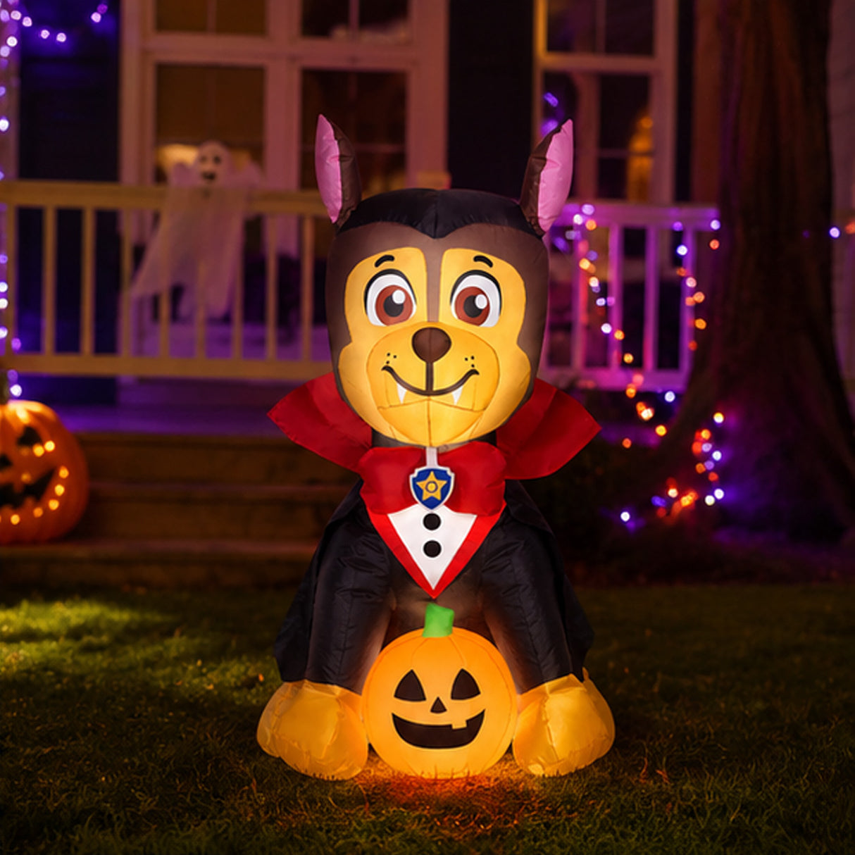 38IN Chase Paw Patrol Vampire Inflatable Halloween Decoration with LED Lights