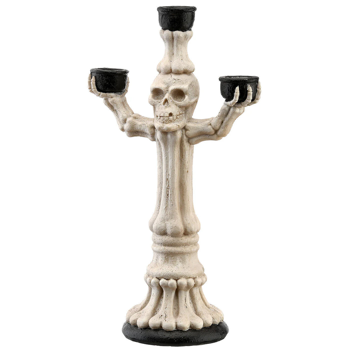 12 in Skeleton Candelabra Halloween Candle Holder Decor