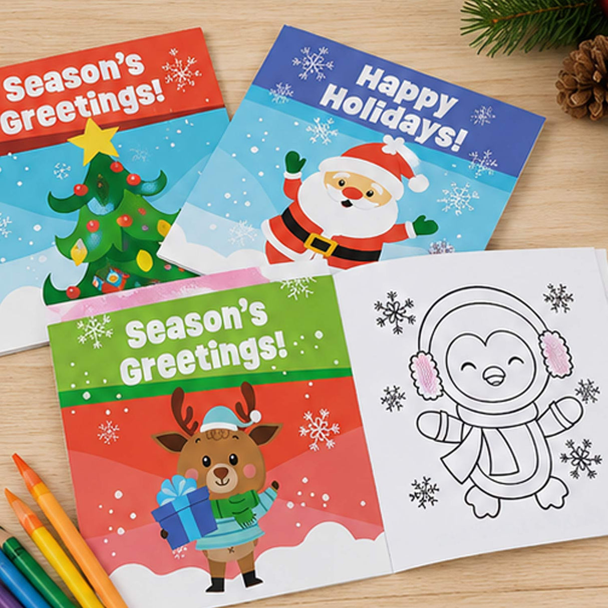 Bulk 48 Pc. 5" x 5" Religious Christmas Fun & Games Activity Books (8 Pages Each)