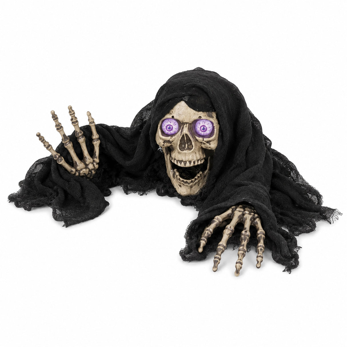18" LED Spooky Skeleton Groundbreaker Plastic Halloween Decoration