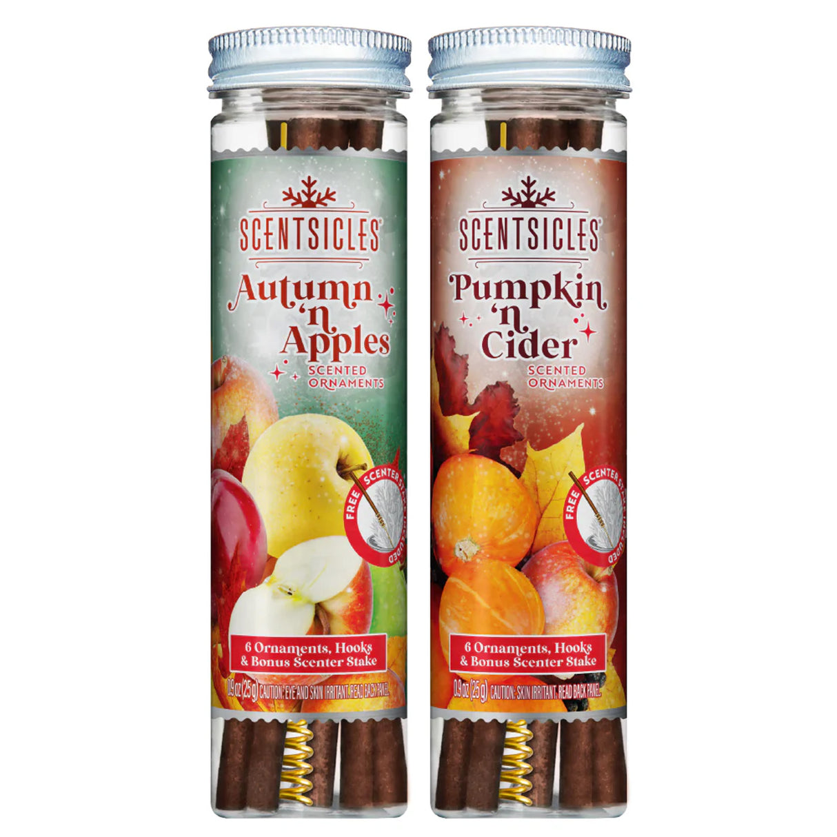 Scentsicles Autumn Apples & Pumpkin Cider Scented Sticks 2 Pack