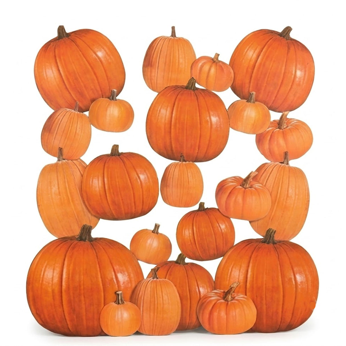 Bulk 50 Pc. Jumbo Orange Pumpkin Classroom Wall Cutouts (7 3/4" – 17 1/4")