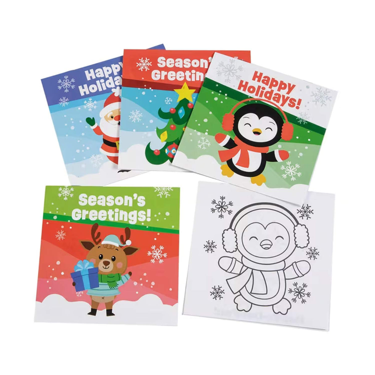Bulk 48 Pc. 5" x 5" Religious Christmas Fun & Games Activity Books (8 Pages Each)