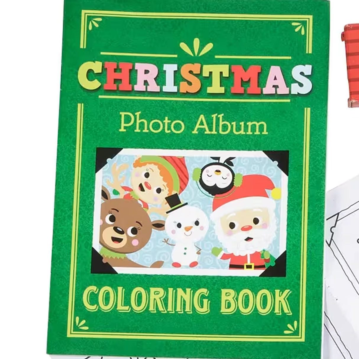 Christmas Coloring Books with 4-Color Crayons 12 Pack Activity Set