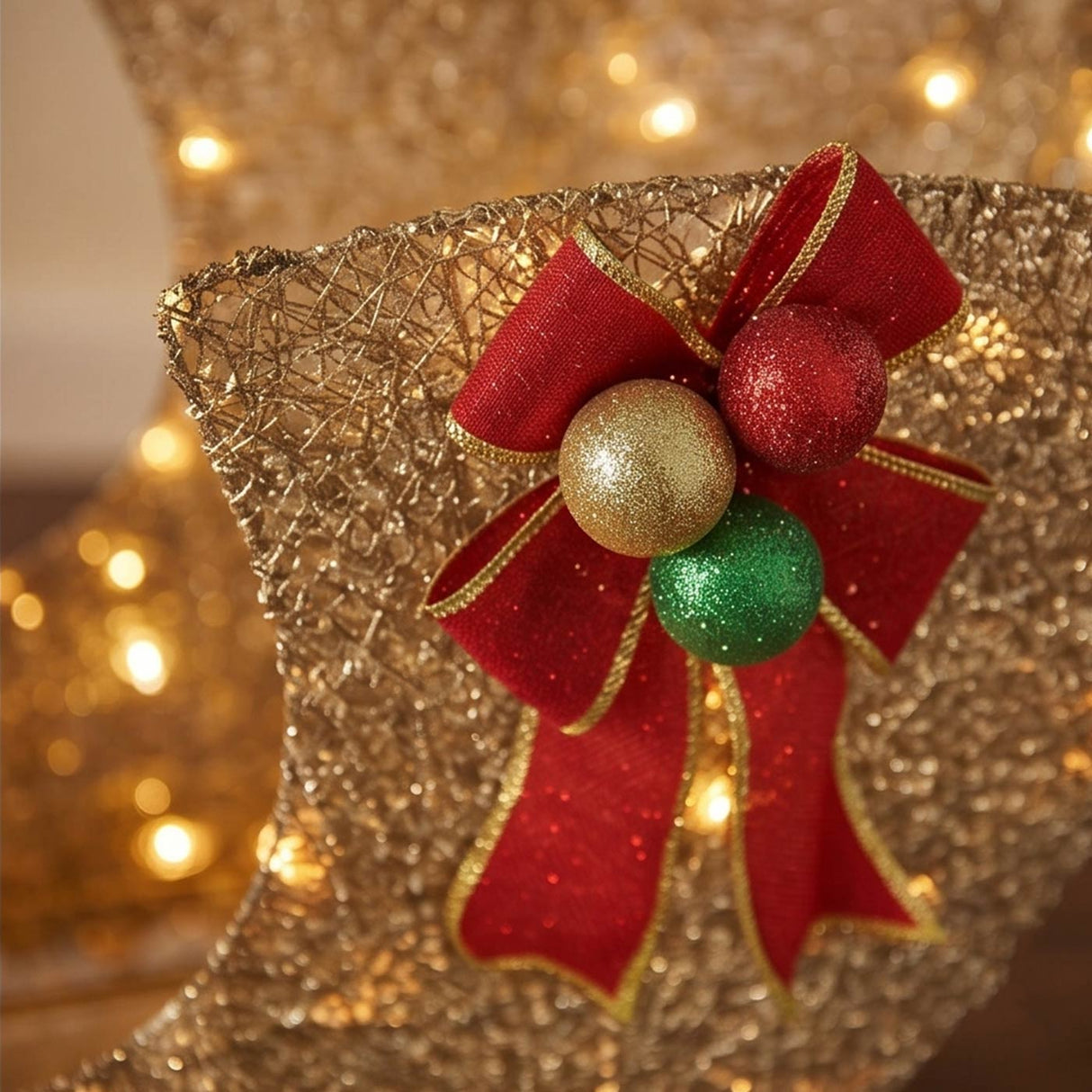 38IN Pre Lit Santa Sleigh with Warm White LED Lights
