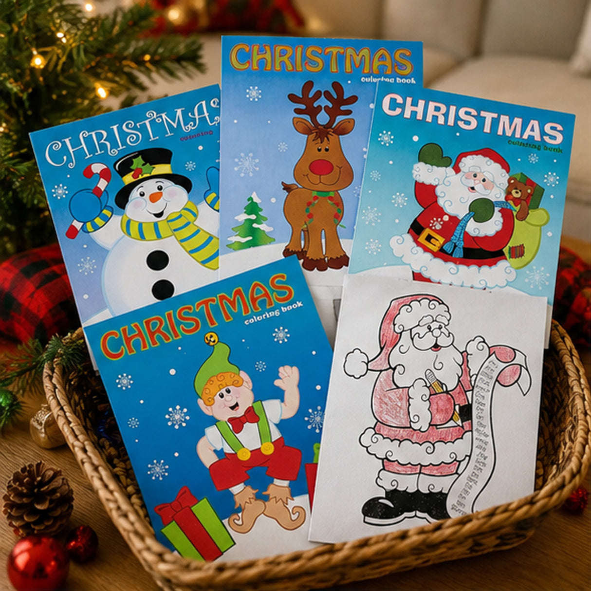 Christmas Character Coloring Books 12 Pack Holiday Activity Set