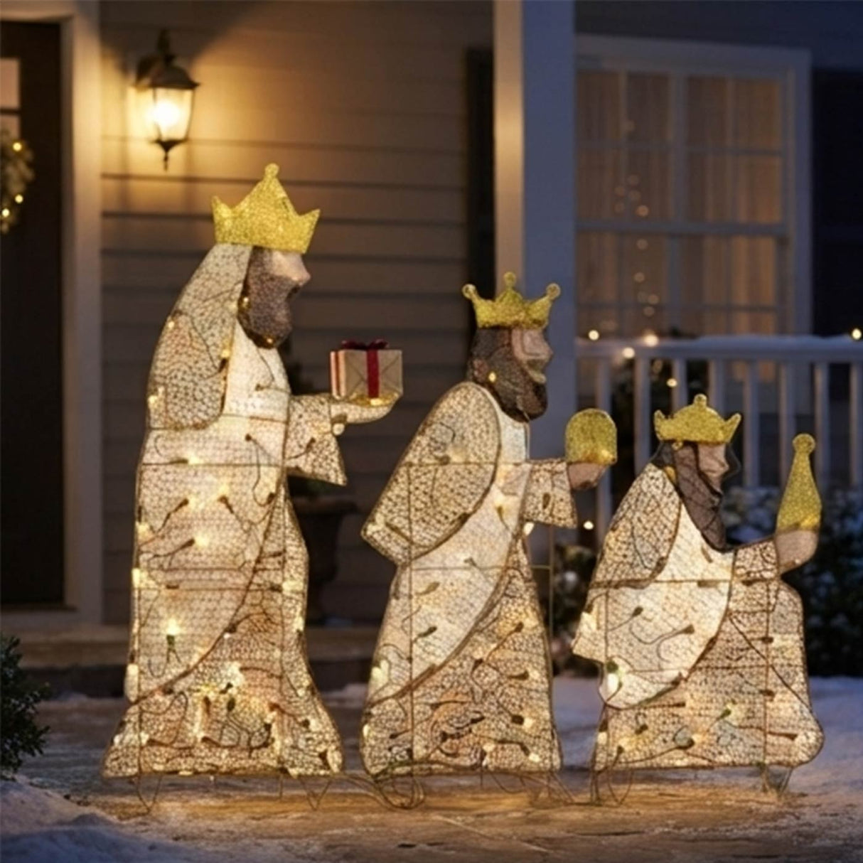 42IN Three Wisemen LED Lighted Christmas Decoration Set Plug-In