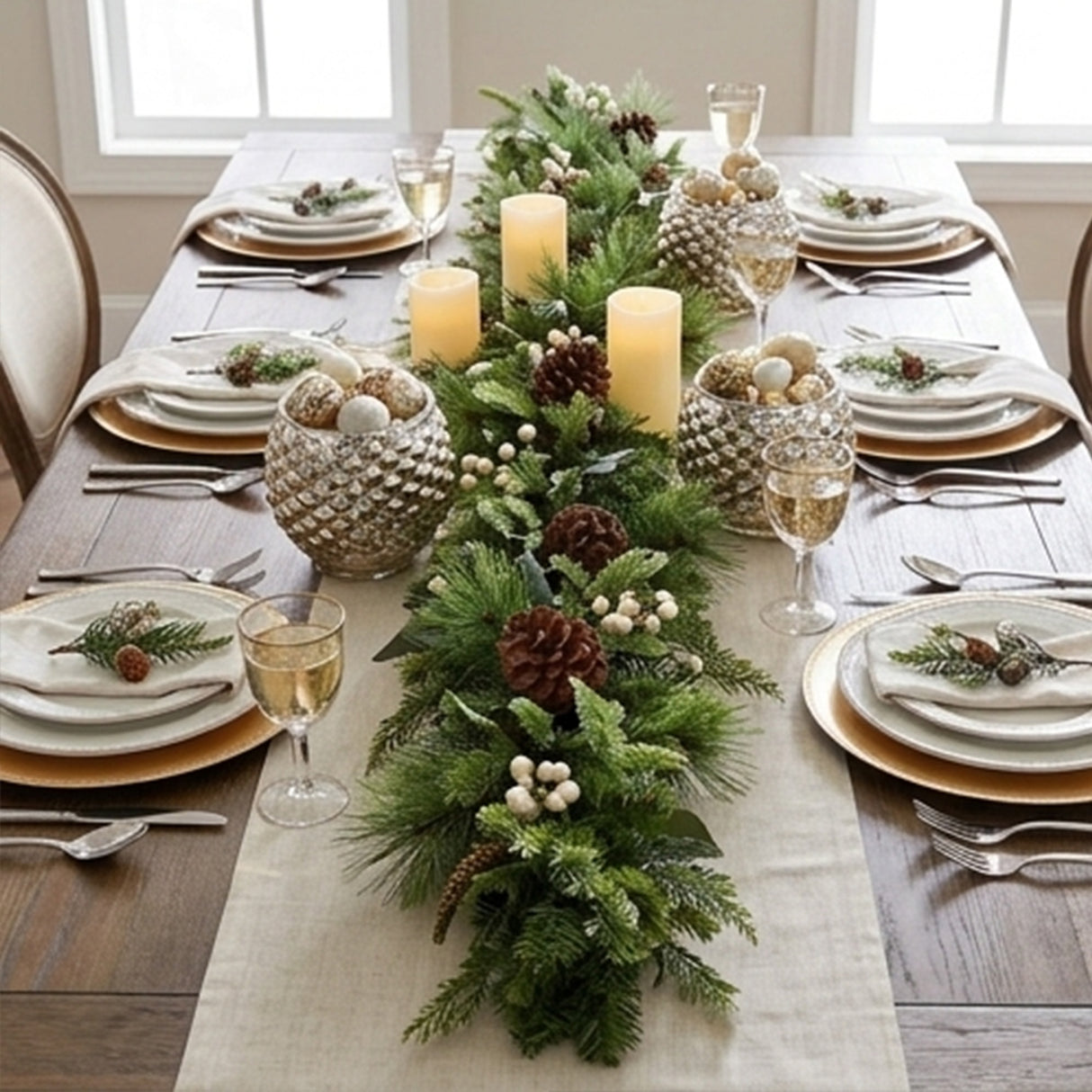 Inspired by Nature Garland, 6 Foot Decorative Christmas Garland