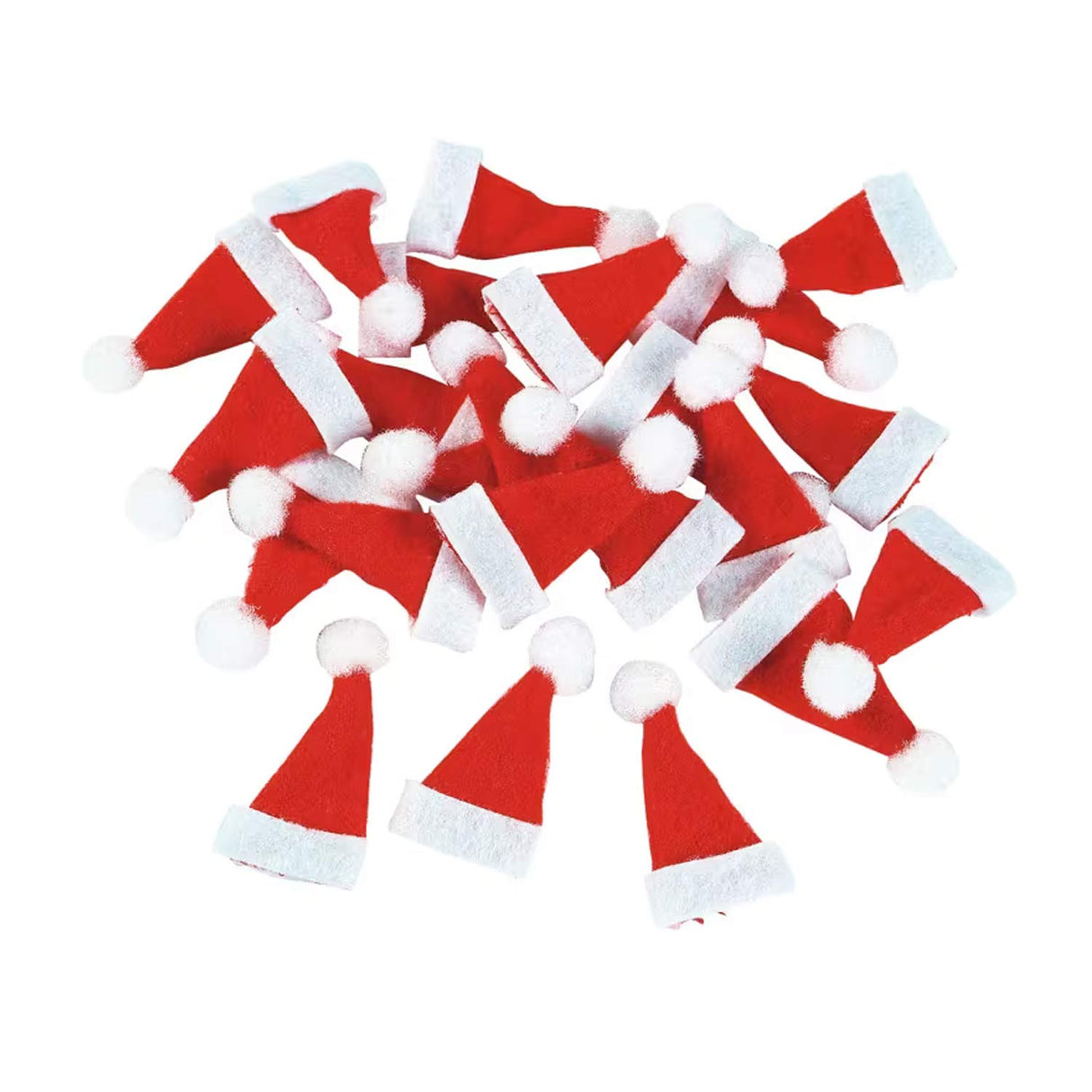 Mini Santa Hats Felt Christmas Party Favors 24 Pc