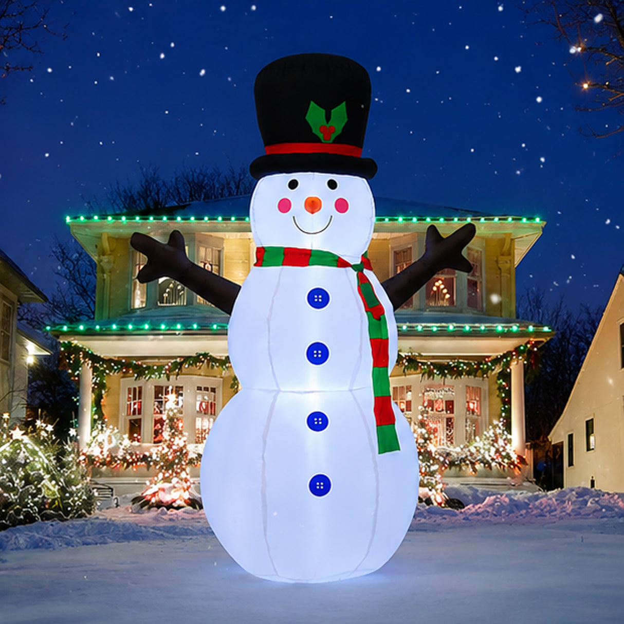 Lighted Snowman Christmas Inflatable 5 Ft Outdoor LED Yard Decor