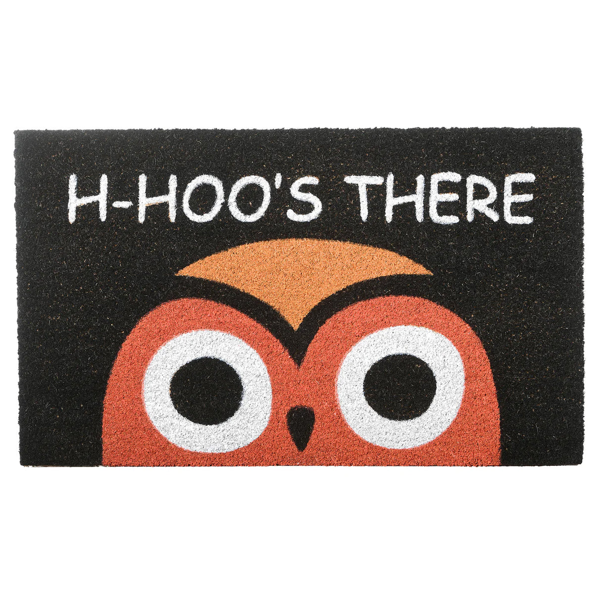 30IN Halloween “WHO’S THERE” Owl Doormat Decoration