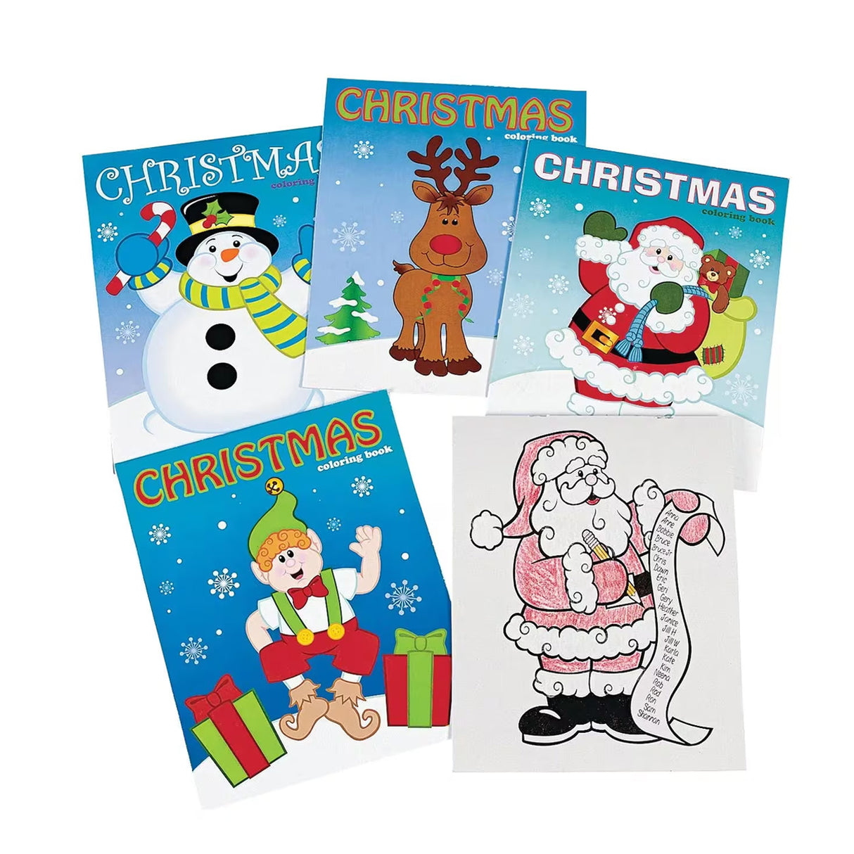 Christmas Character Coloring Books 12 Pack Holiday Activity Set