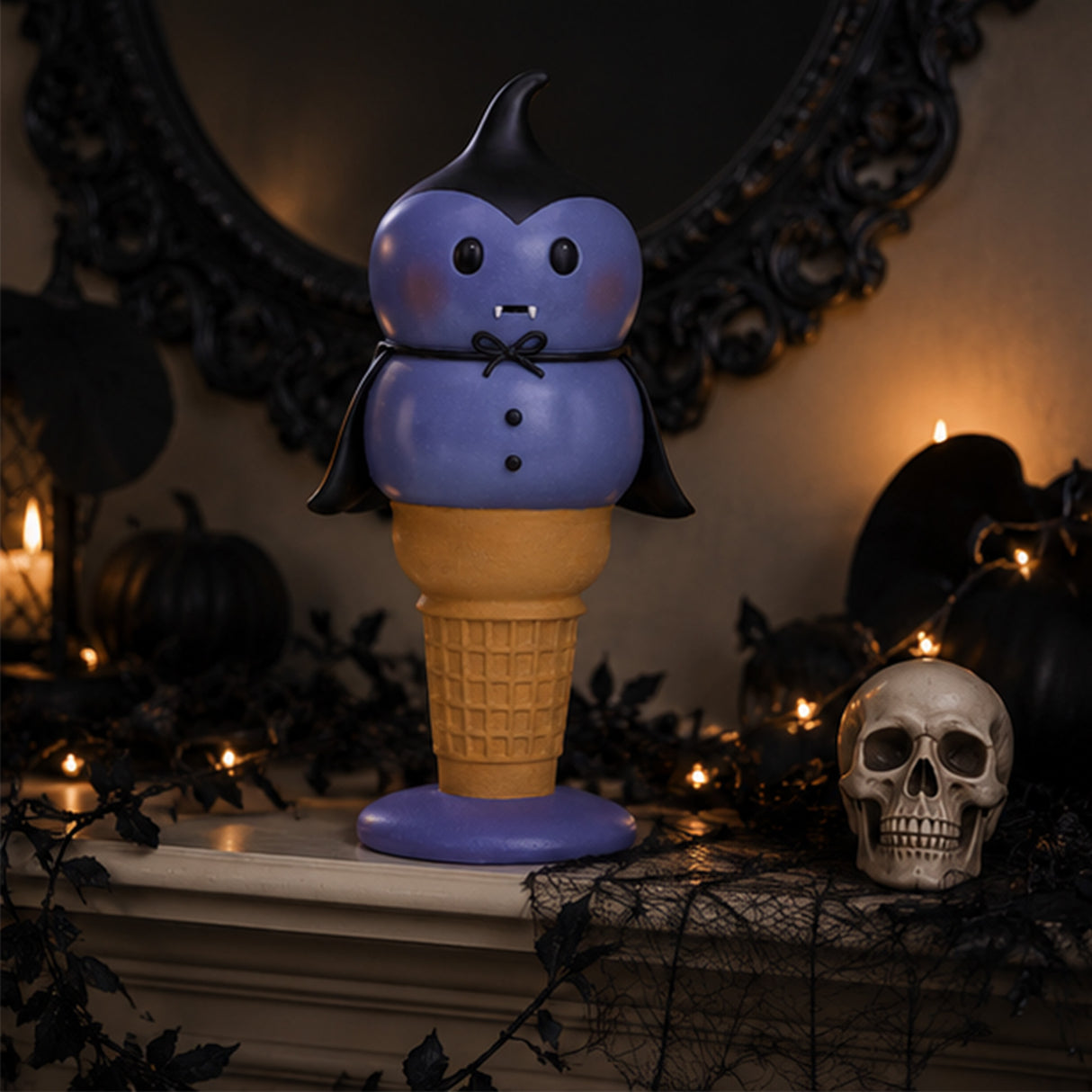 14 in. Halloween Dracula I-Scream Cone Tabletop Decoration