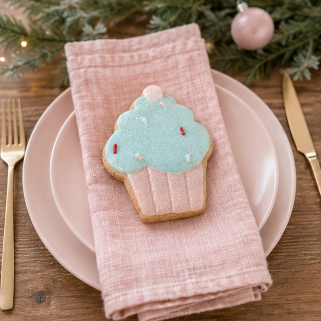 6-Piece Gingerbread Cookie Table Ornaments Set