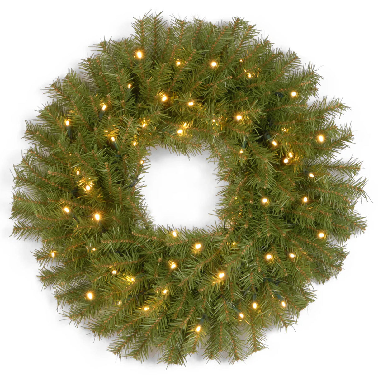 Pre-Lit 30 in. Norwood Fir Christmas Wreath with Twinkly Smart LED Lights