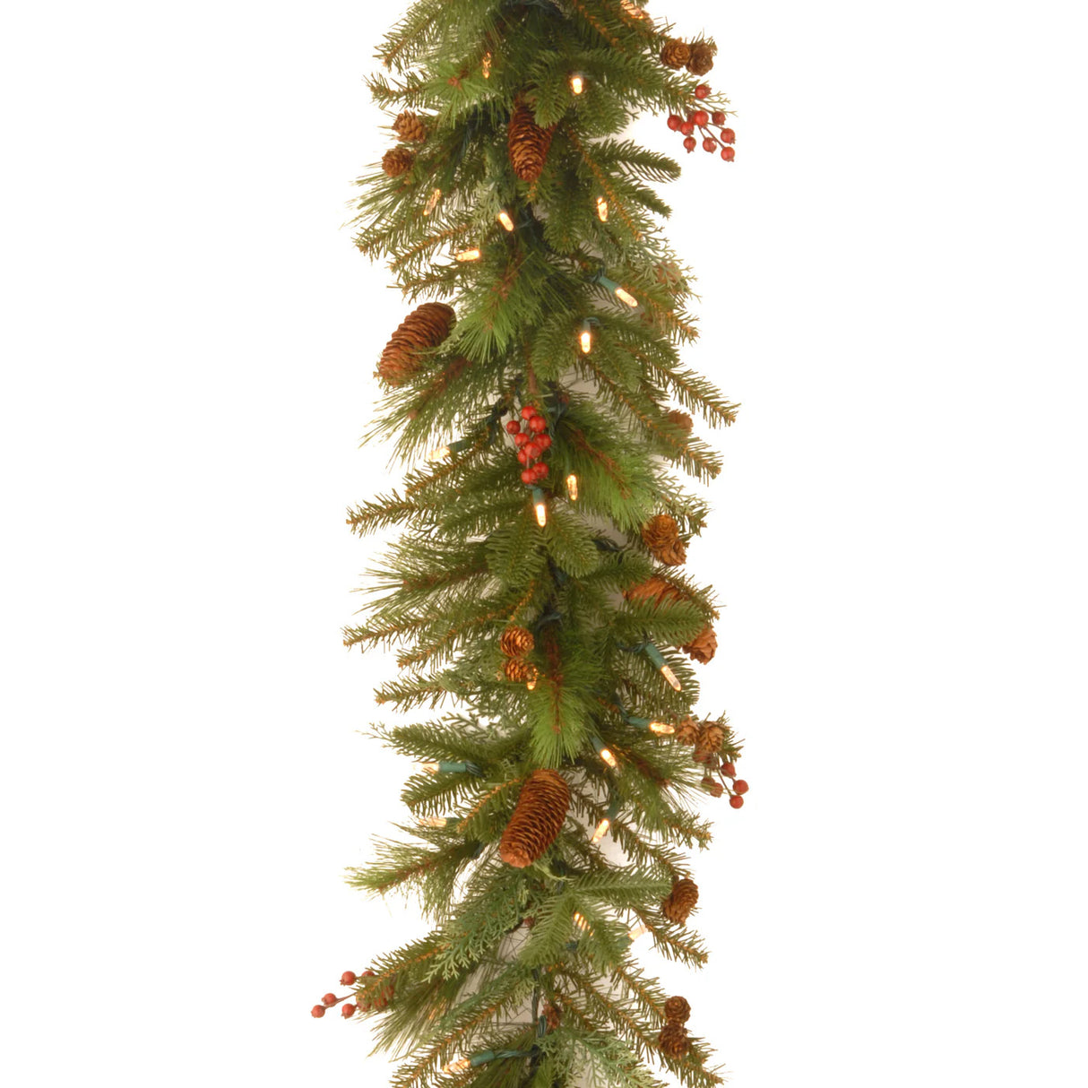 6FT Pre-Lit Noelle Garland with Warm White LED Lights