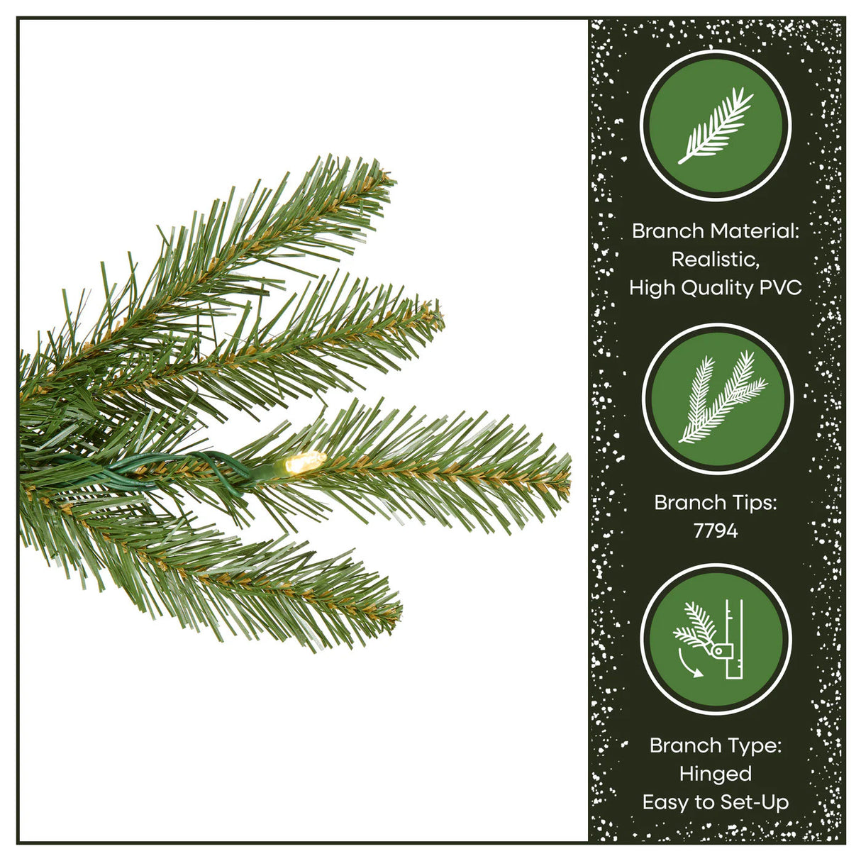 12ft Pre-Lit Dunhill Fir Christmas Tree with Dual Color LED Lights & PowerConnect