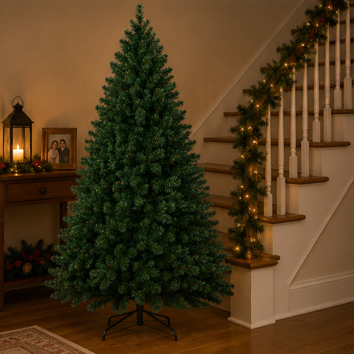 Artificial Green Pine Christmas Tree Unlit Classic Holiday Decor